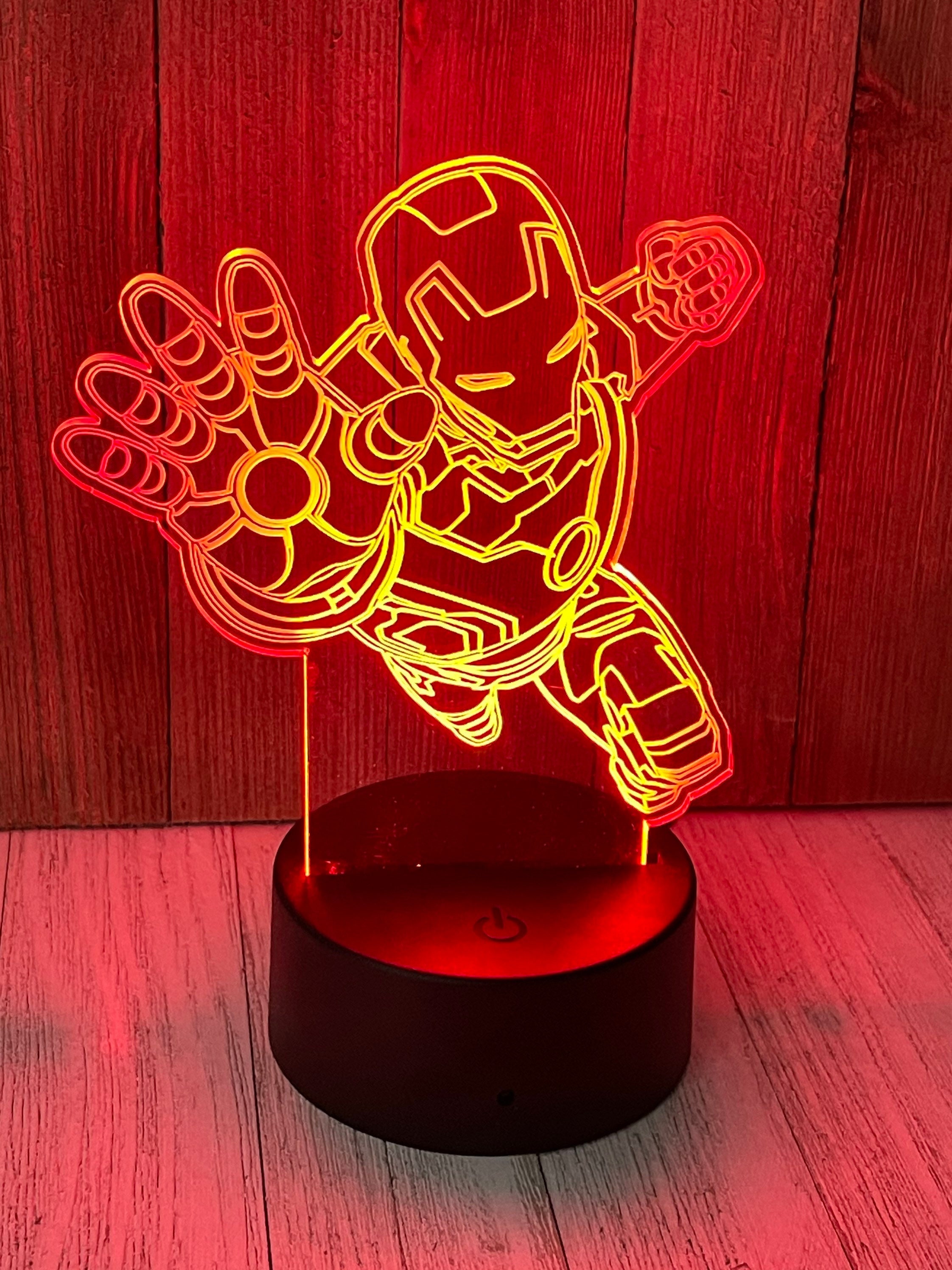 Iron Man Night Light Etsy