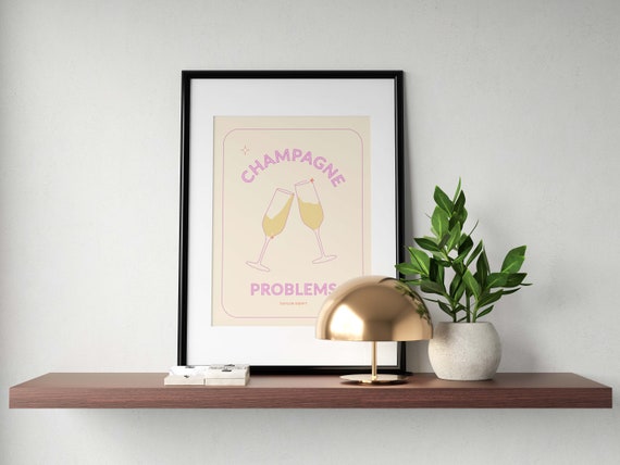 Champagne Problems Taylor Swift Evermore Poster Etsy