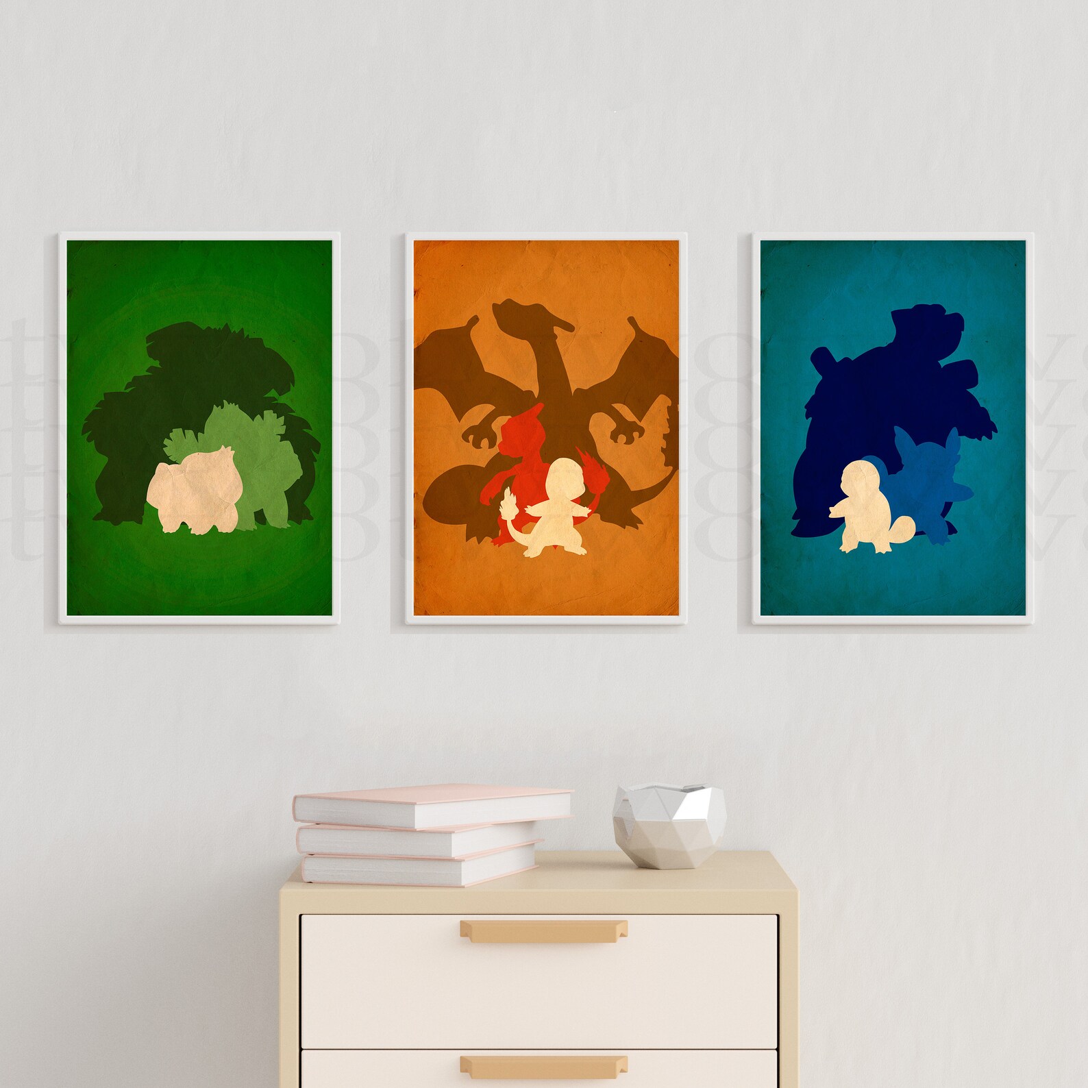 Minimalist pokemon Poster pokemon print pokemon poster set Etsy