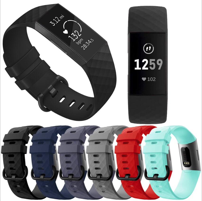 Silicone Wrist Strap Band Bracelet Replacement Watchband for Fitbit Charge 3 Silicone Wrist Strap Band Bracelet Replacement Watchband for Fitbit Charge 3
