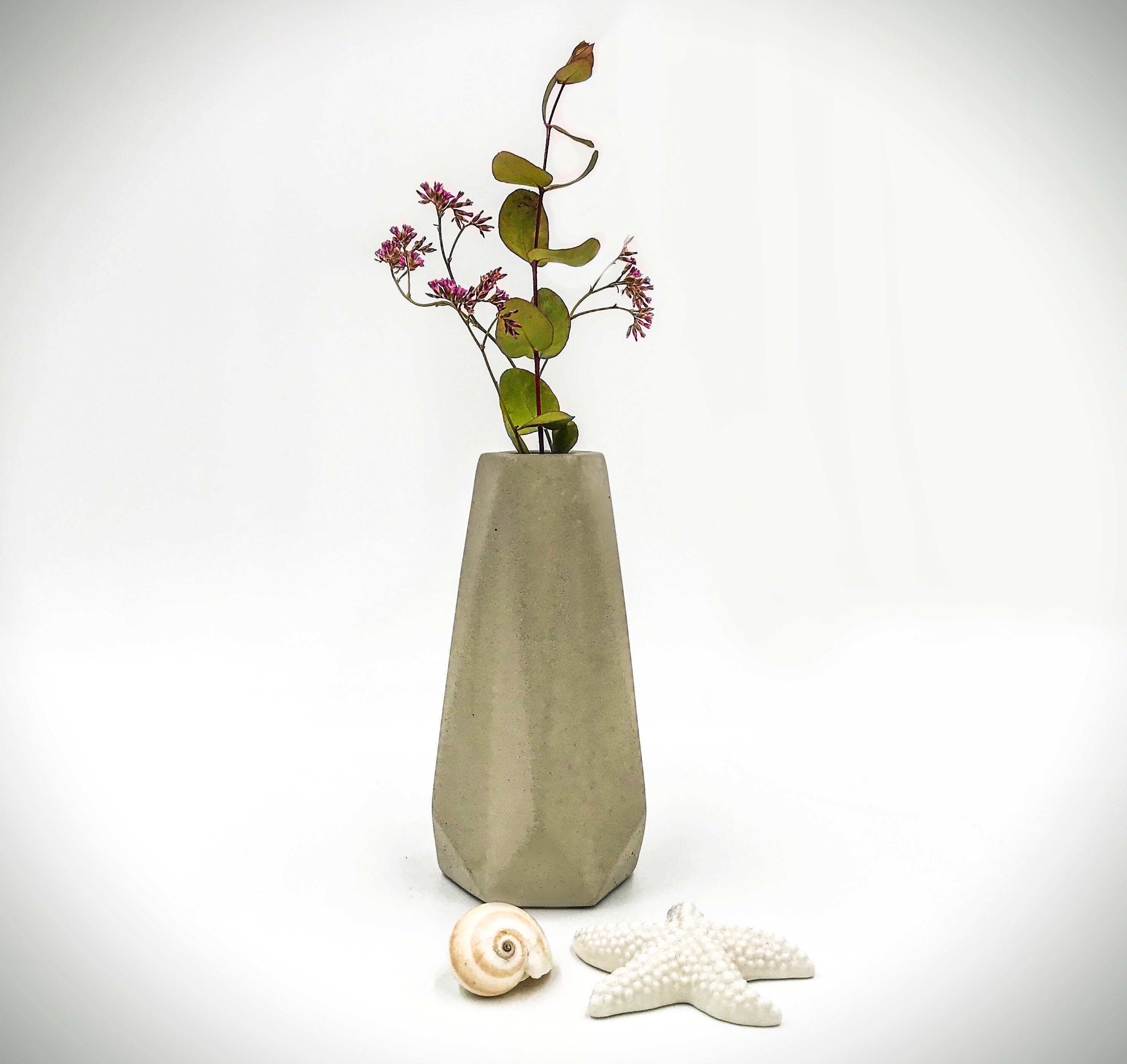 Vase made of concrete Flower Vase Dekovase Flowers Modern Etsy