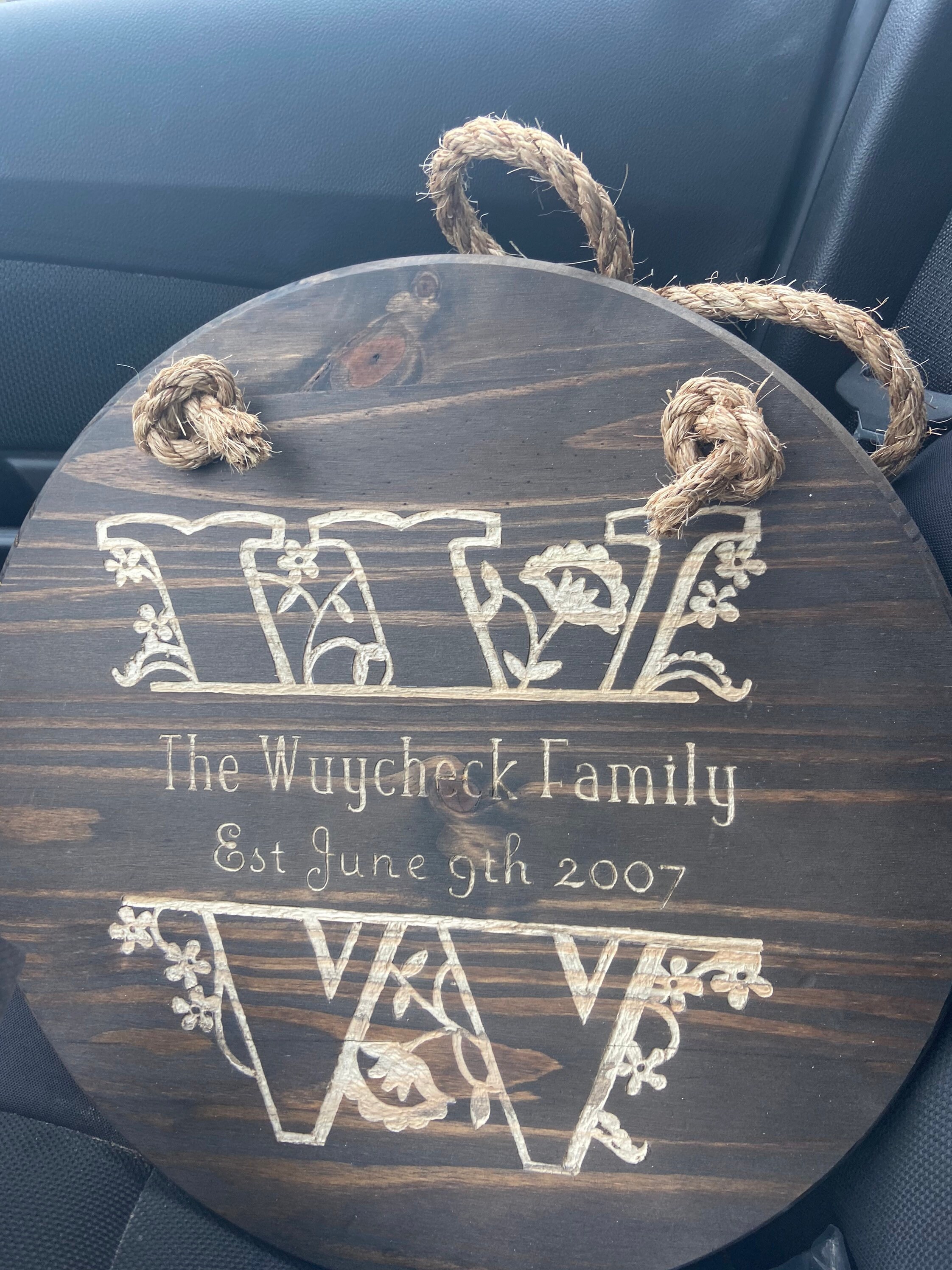 Family name wall sign Etsy