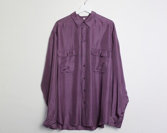 baggy silk shirt