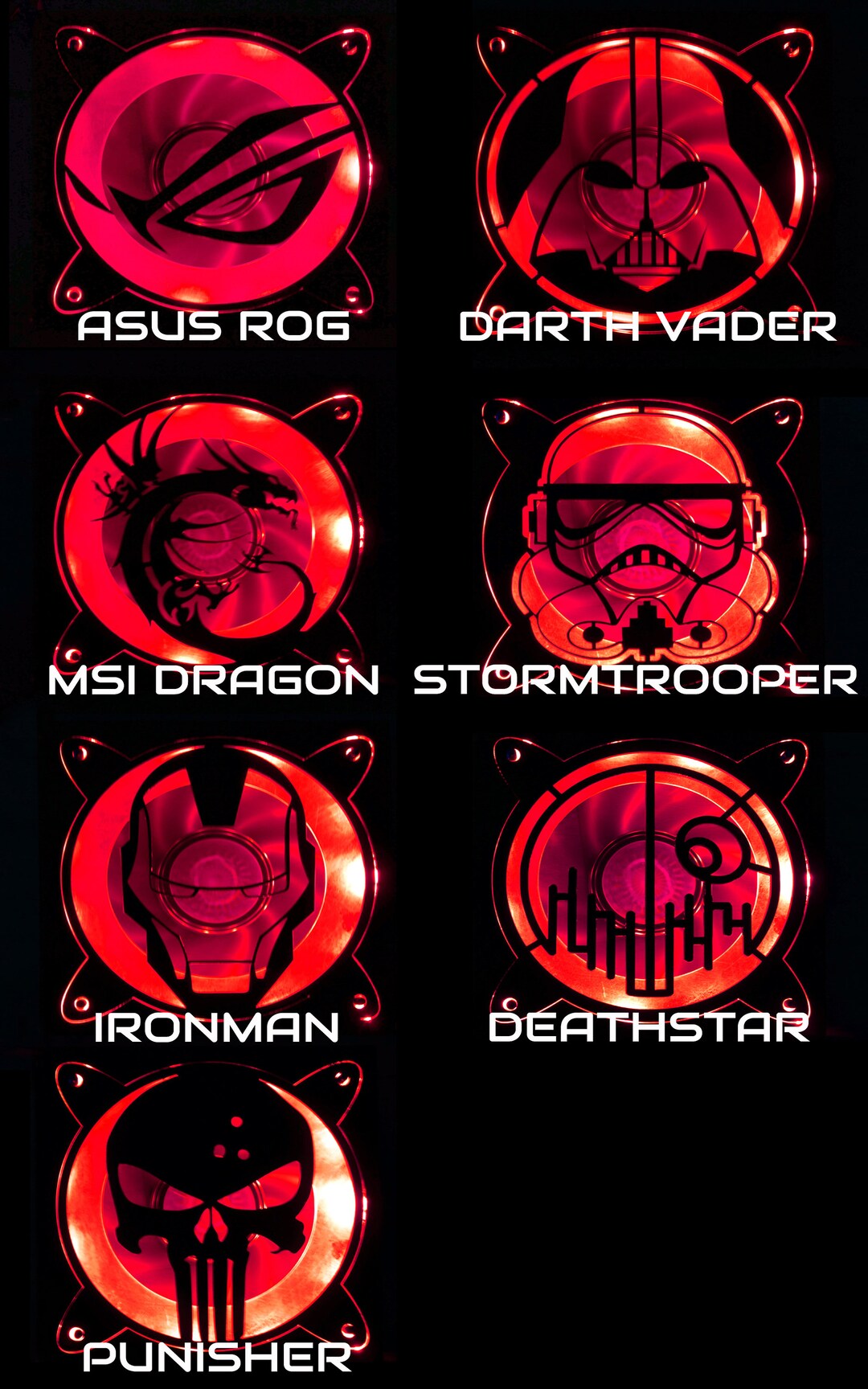 Custom Laser Cut PC Fan Grill Etsy