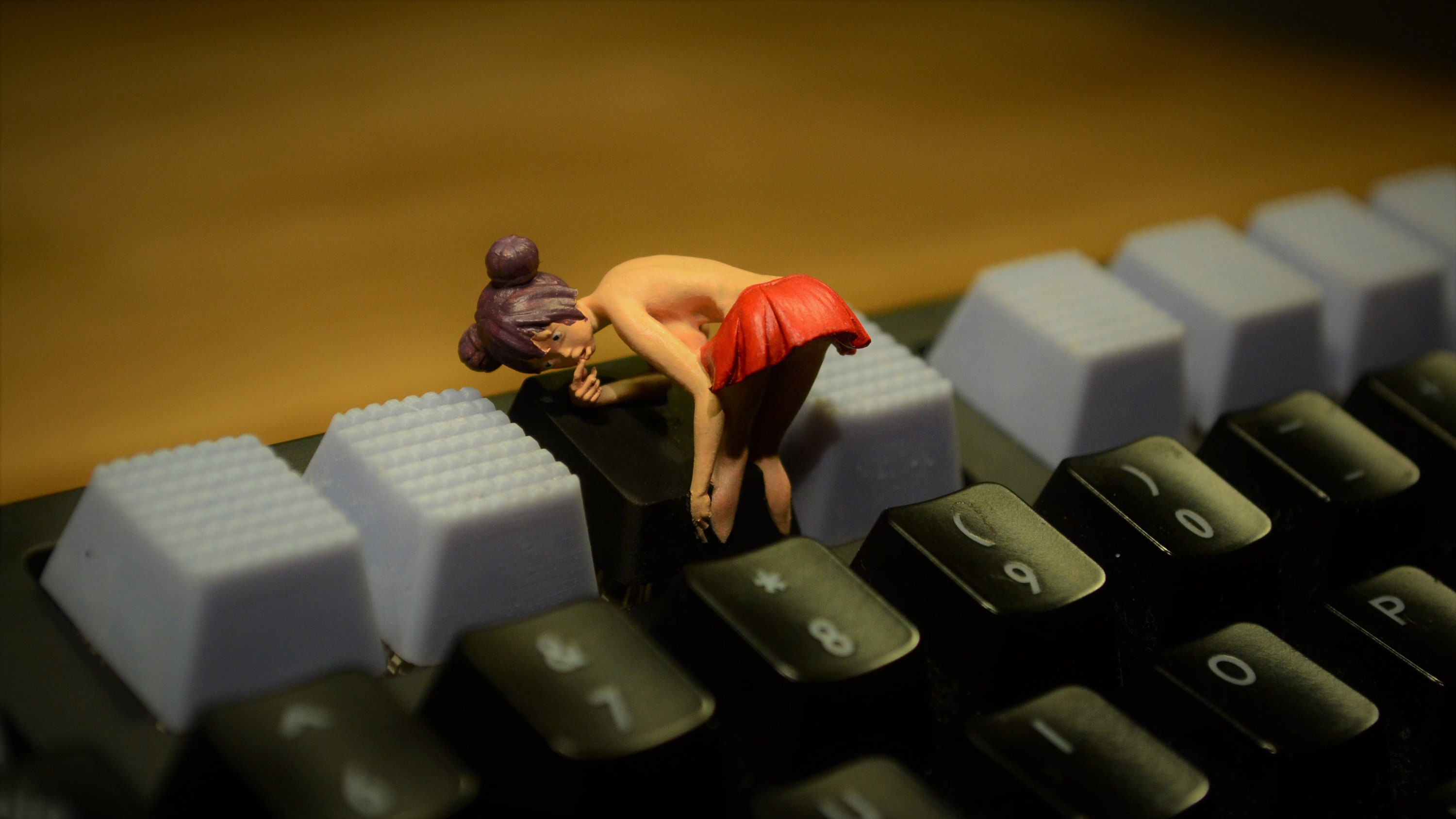 Sexy Manga Girl - Custom Artisan Cherry MX Keycap - Etsy