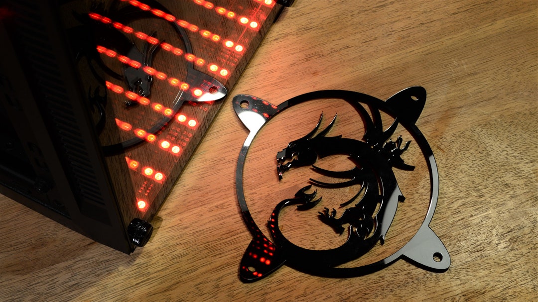 Custo Acrylic Flying Dragon Coputer Fan Grill 120 | Guateala