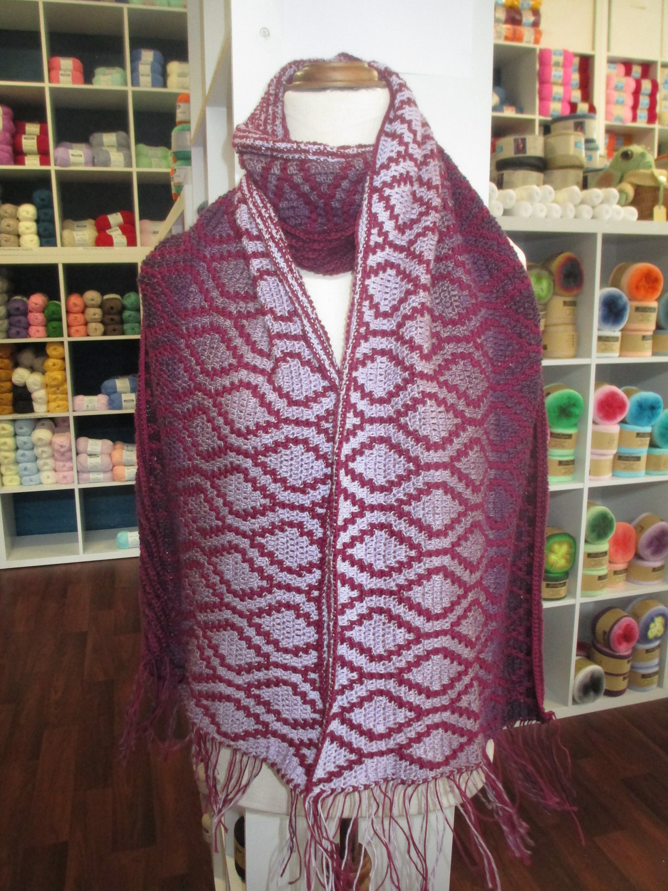 Quilted Mosaic Scarf Pattern