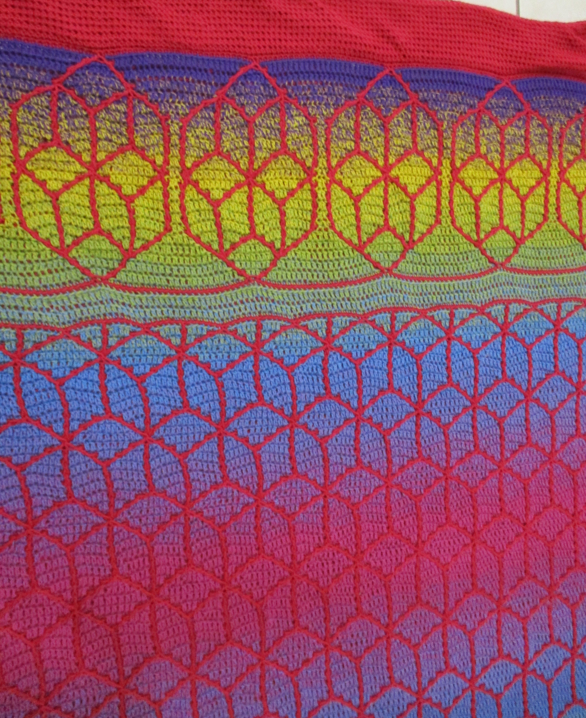 Mosaic Bordered get squared pattern