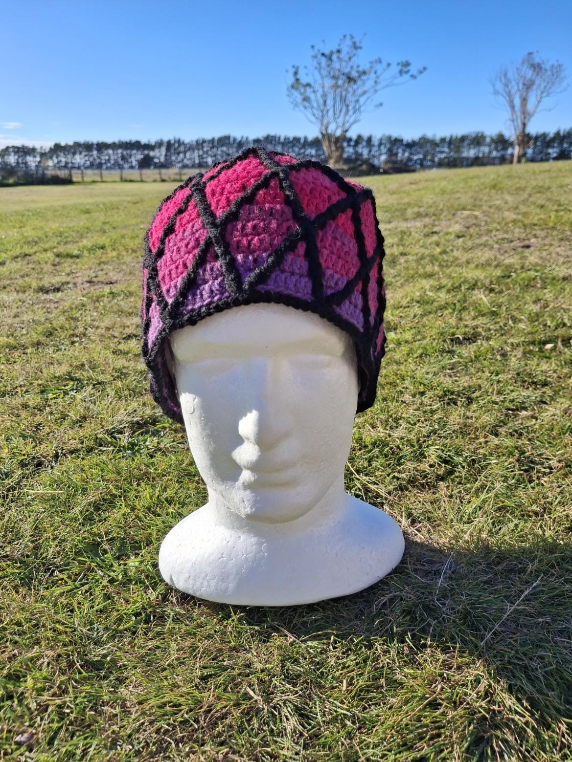 mosaic Diamond Beanie Pattern