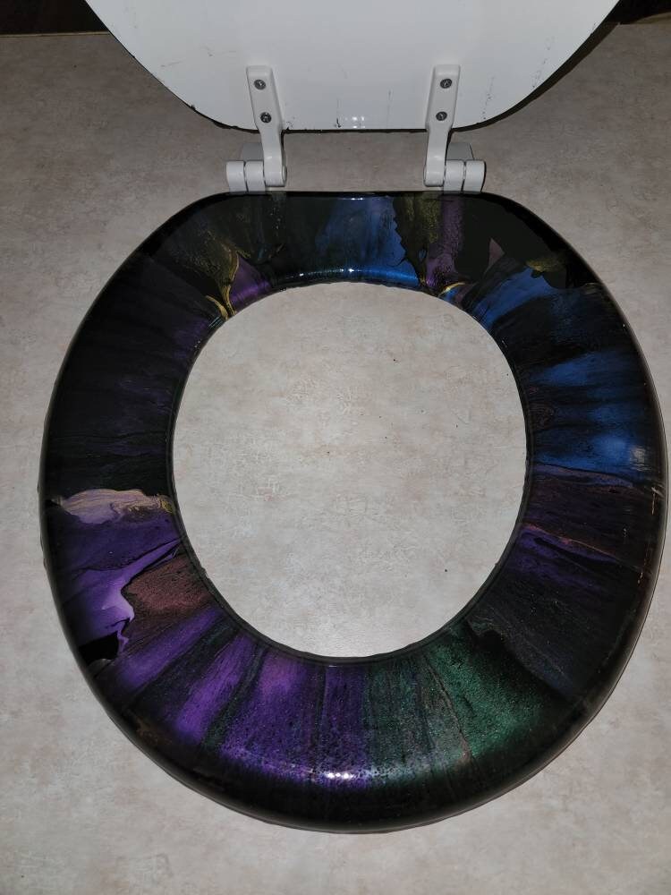 Pearl Colored (Iridescent) Round Toilet Seat craibas.al.gov.br