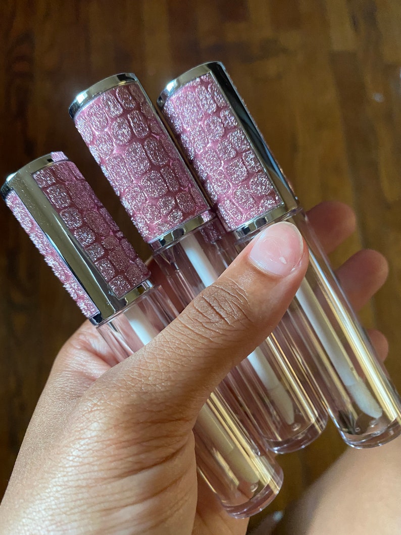 Wholesale 6ml sparkly pink lip gloss tubes | Etsy