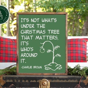 Kerstboom Charlie Brown / Kerstversiering / Vintage / Bord Charlie Brown / Kerst Charlie Brown / AFDRUKBARE muurkunst / Borden