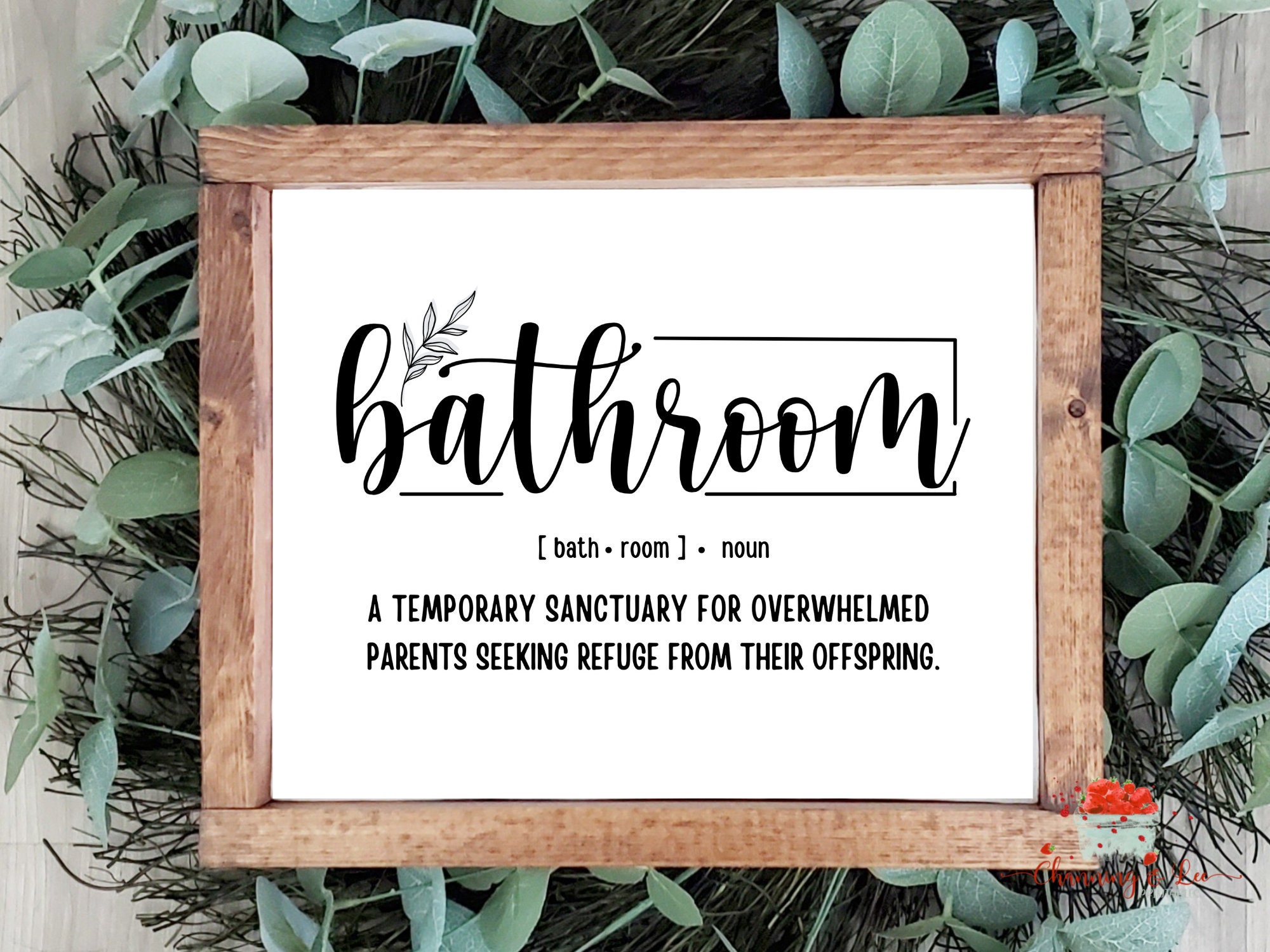 Bathroom Wall Decor / Bathroom Signs / Signs / Bathroom Wall Etsy