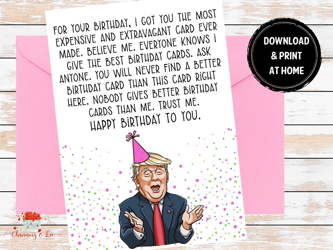 thumbnail image 2 of Trump Birthday Card – Golden Sneakers Pop Art, 7x5 Inch, With Envelope, USA Made 2 of 5
