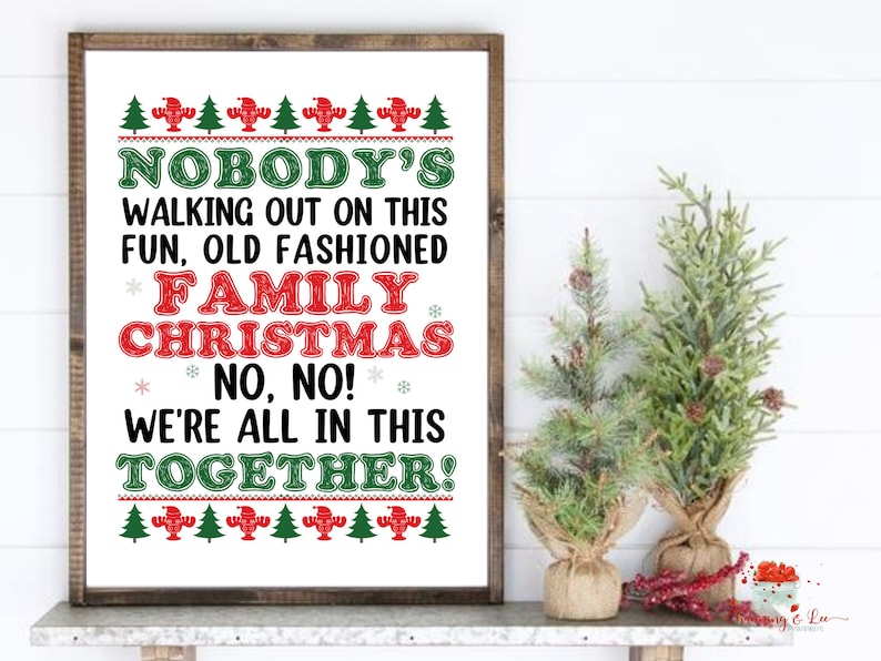 National Lampoons Christmas Vacation PRINTABLE / Fun Old Etsy UK