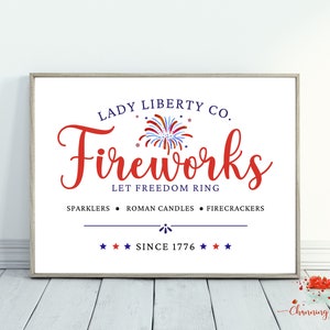 4th of July PRINTABLE / 4th of July Decor / Patriotic Wall Decor / 4th of July Sign / Independence Day / Flag / Sign / PRINTABLE Wall Art