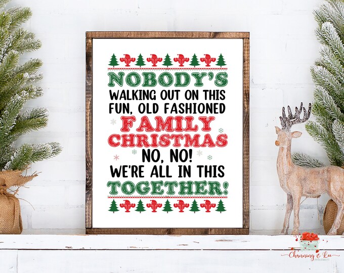 National Lampoons Christmas Vacation PRINTABLE / Fun Old Fashioned Family Christmas / Christmas