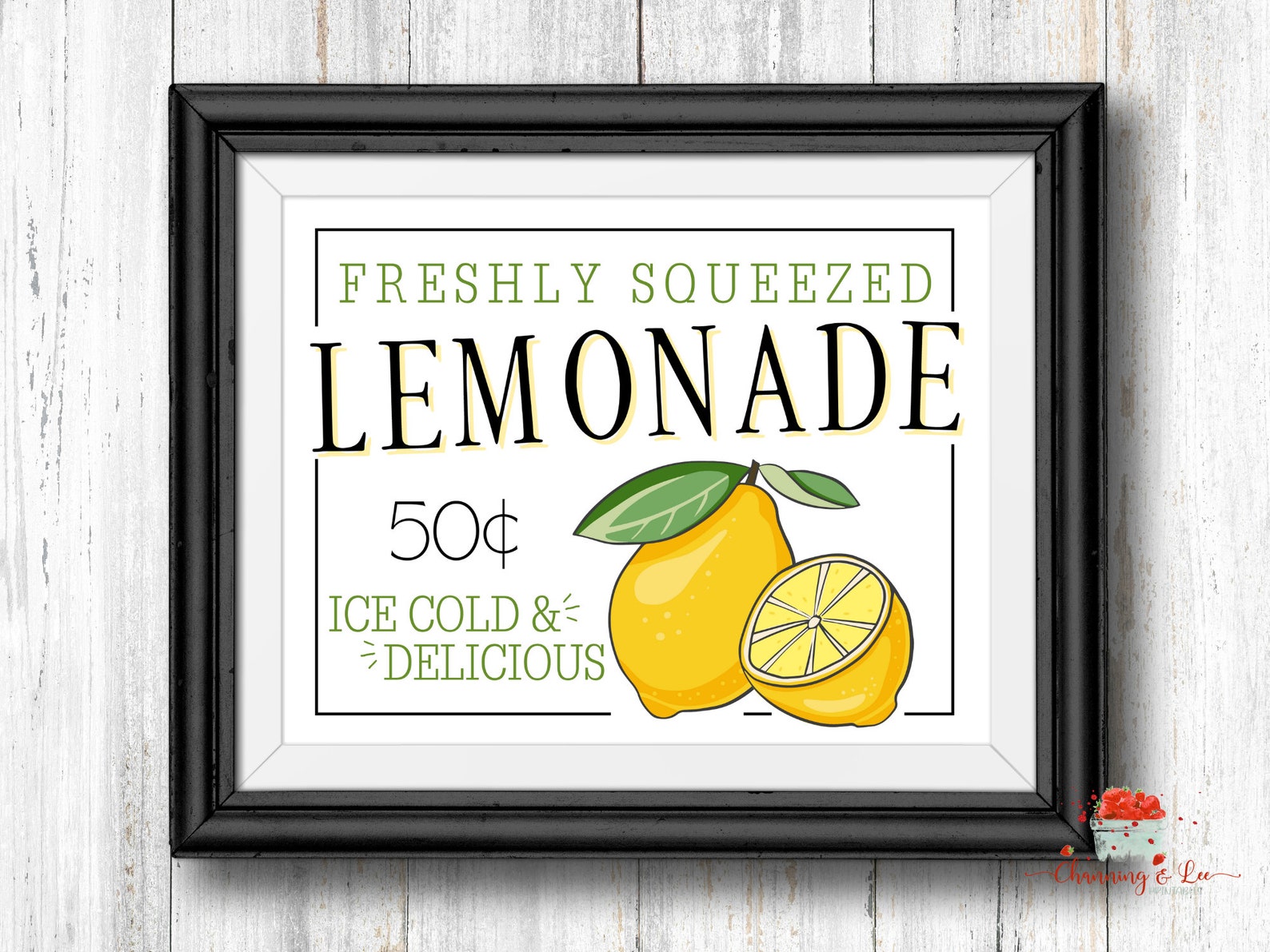 Lemon Decor PRINTABLE / Lemonade Sign / Summer / Lemon Kitchen - Etsy