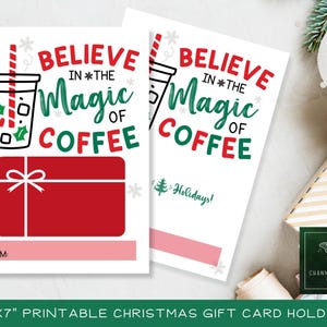PRINTABLE Christmas Gift Card Holder / Teacher Christmas Gifts / Gift Card / Christmas Gifts / Stocking Stuffers / Teacher Appreciation