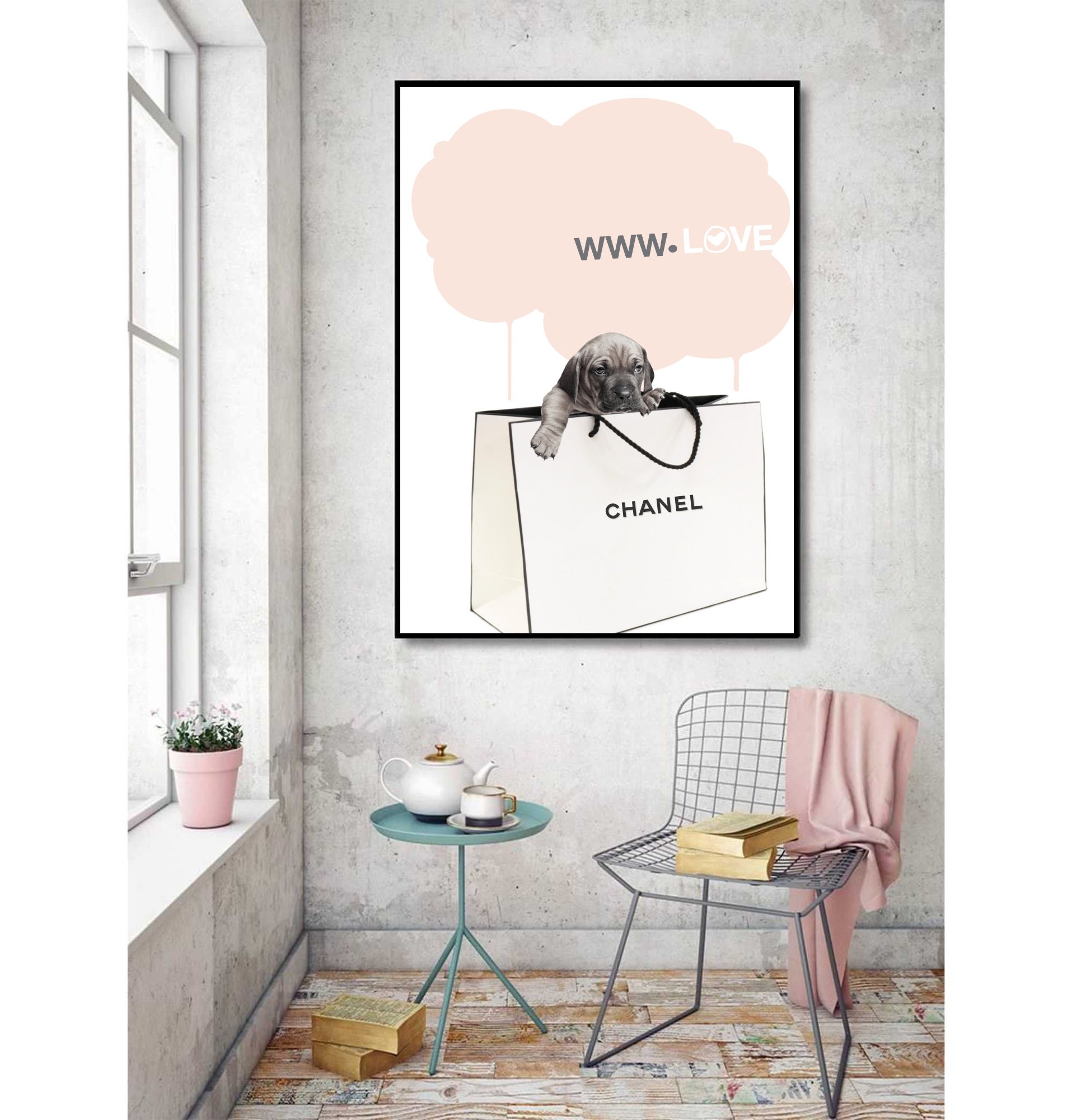 Chanel Druck Mode Wand Kunst Home Decor M dchen Zimmer Etsy