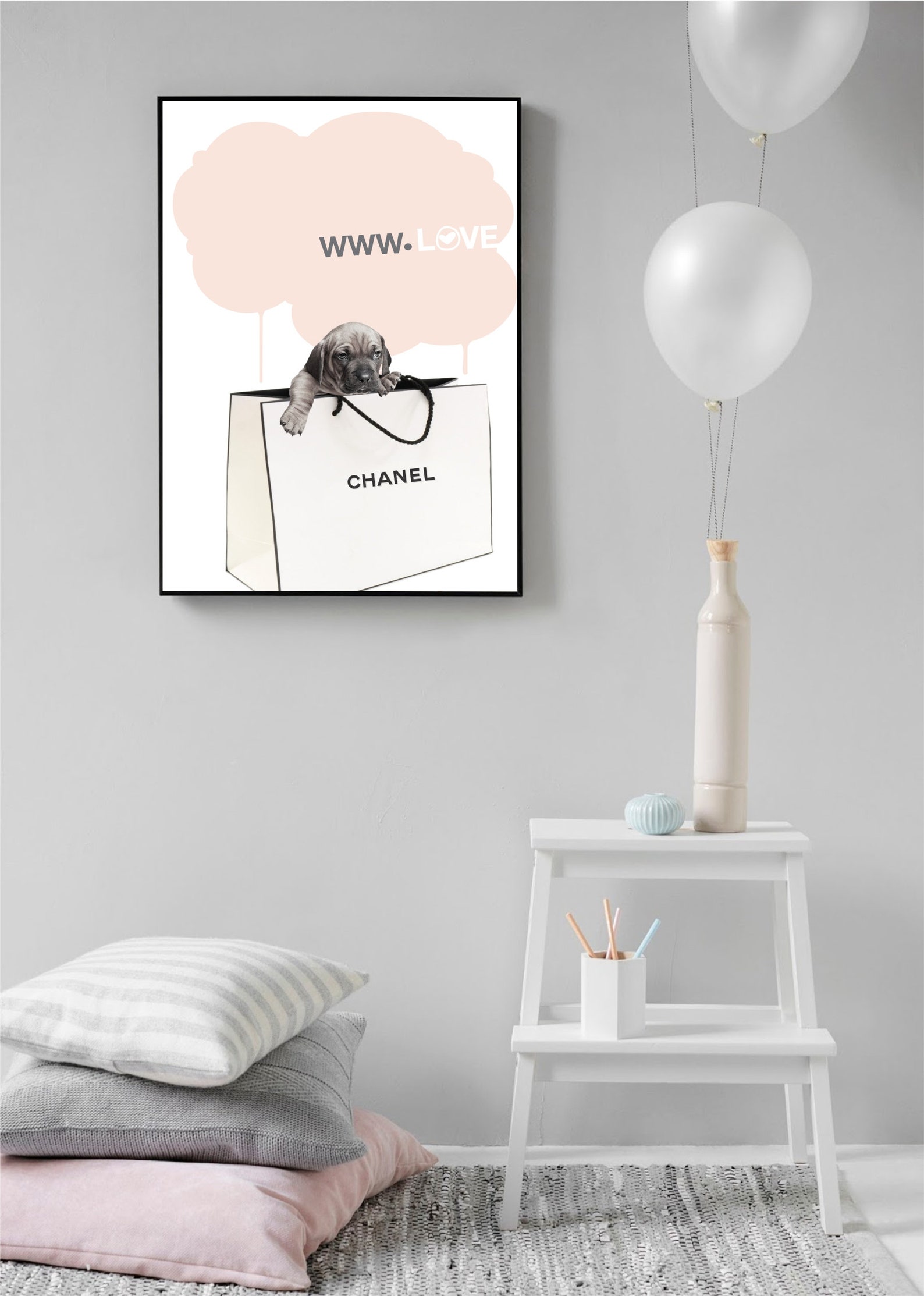Chanel Druck Mode Wand Kunst Home Decor M dchen Zimmer Etsy
