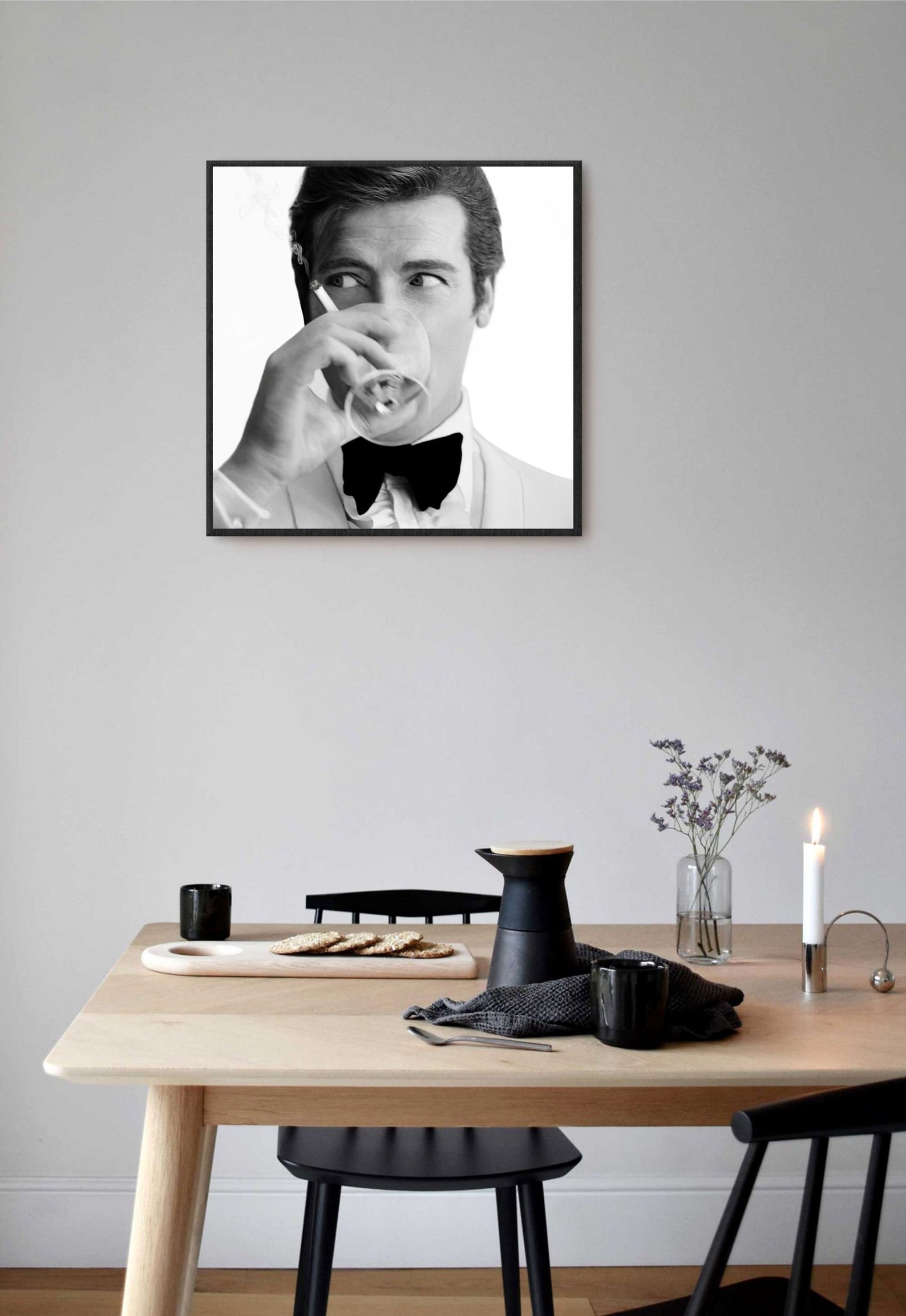 James Bond Martini Poster Square Print Roger Moore 1953 Etsy