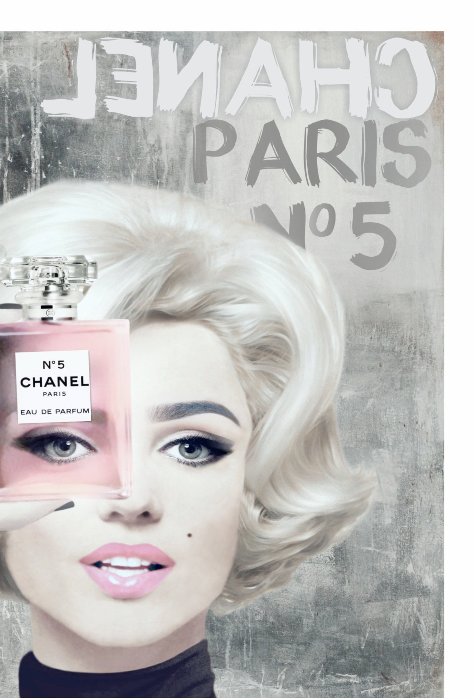Chanel Print Fashion Wall Art Marilyn Monroe Chanel N5 Art Etsy