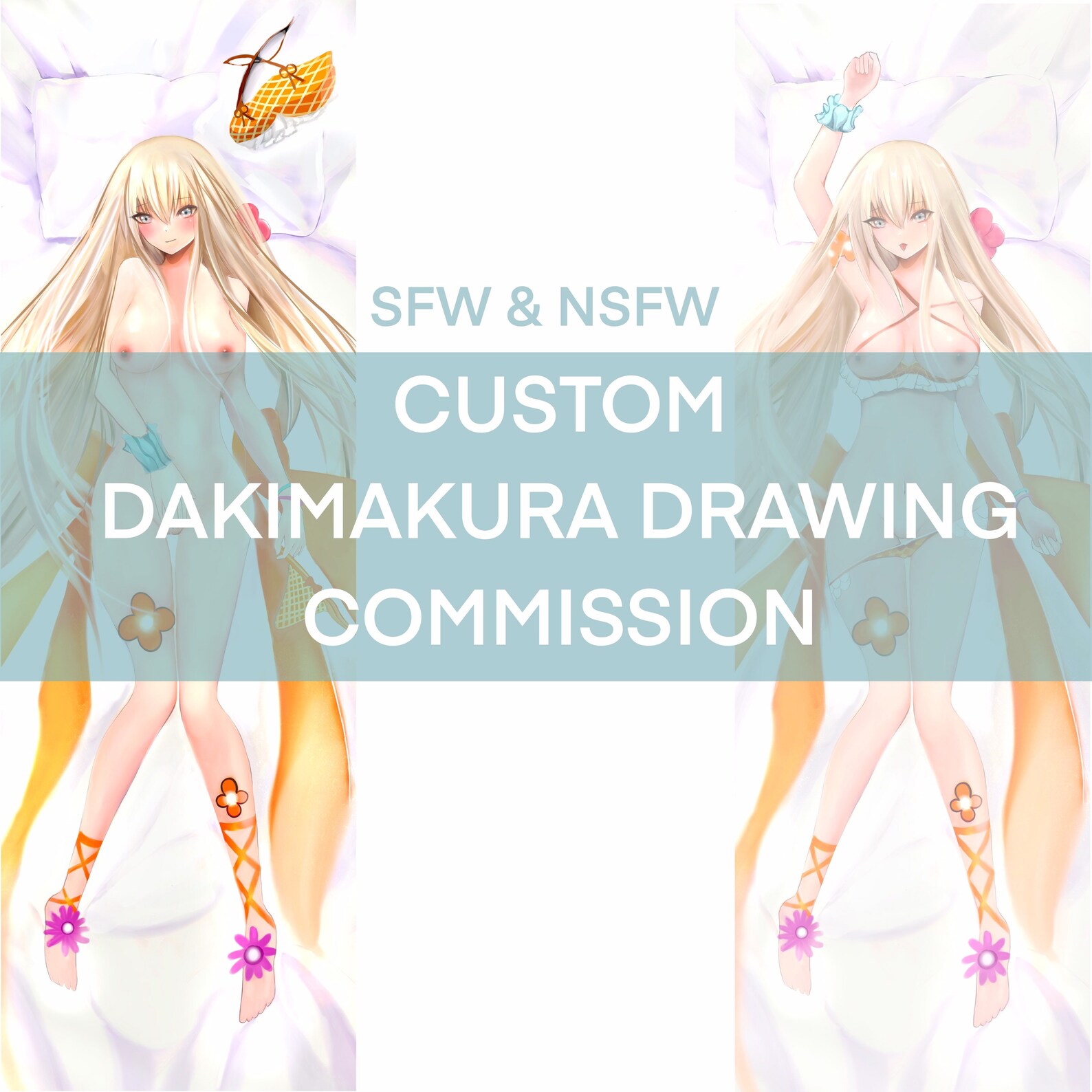 Custom Dakimakura DRAWING Commission SFW NSFW Anime Body | Etsy