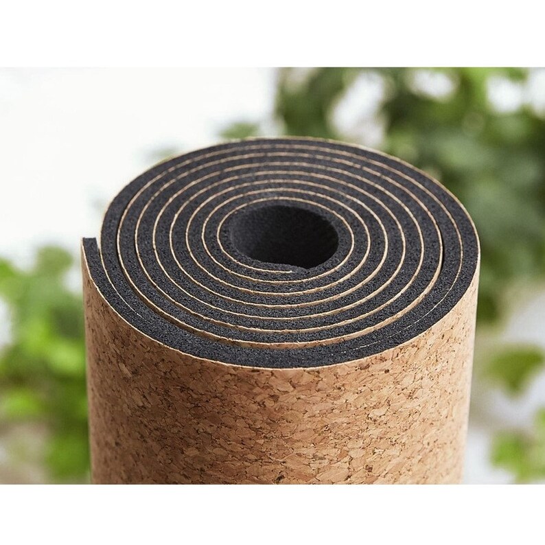 Pureful Cork Yoga Mat 100 Nonslip Ecofriendly Etsy