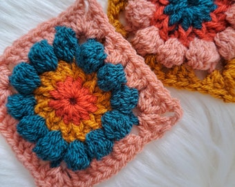 Crochet Pattern ~ Dana Square ~ Crochet Square Pattern ~ UK and US Crochet Terms ~ Instant PDF Download