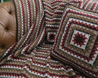 Crochet Blanket and Cushion Pattern Bundle, Cuddle Up Blanket, Cuddle Up Cushion, easy crochet pattern (Instant PDF Download)