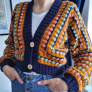 Crochet Pattern ~ Vida Cardigan ~ Crochet Cardigan Pattern ~ UK and US Crochet Terms ~ Instant PDF Download