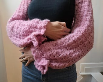 Crochet Pattern ~ Foxglove Shrug ~ Crochet Shrug Pattern ~ UK and US Crochet Terms ~ Instant PDF Download