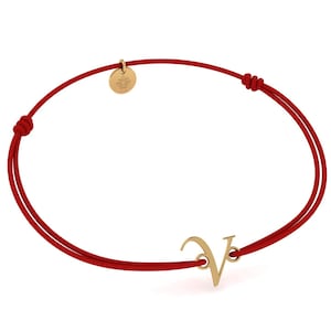 Pulsera Inicial Letra V para Mujer Hombre, Pulsera Personalizada, Chapada en Oro 24K, Regalo para Cumpleaños, Navidad, San Valentín, Día de la Madre