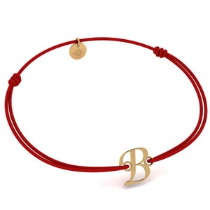 Pulsera Inicial Letra B para Hombre Mujer, Pulsera Personalizada, Chapada en Oro 24K, Regalo para Cumpleaños, Navidad, San Valentín, Día de la Madre