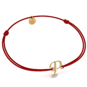 Pulsera Inicial Letra P para Mujer Hombre, Pulsera Personalizada, Chapada en Oro 24K, Regalo para Cumpleaños, Navidad, San Valentín, Día de la Madre
