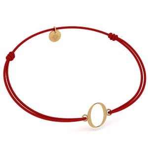 Pulsera Inicial Letra O para Mujer Hombre, Pulsera Personalizada, Chapada en Oro 24K, Regalo para Cumpleaños, Navidad, San Valentín, Día de la Madre