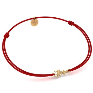 Pulsera HOPE para Mujer Regalo Día de la Madre, Día de San Valentín, Regalo Chapado en Oro de 24K para Cumpleaños Navidad, Relación a Larga Distancia, Amiga