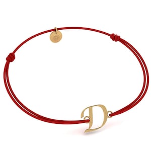 Pulsera Inicial Letra D para Mujer Hombre, Pulsera Personalizada, Chapada en Oro 24K, Regalo para Cumpleaños, Navidad, San Valentín, Día de la Madre