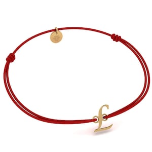 Pulsera Inicial Letra L para Mujer Hombre, Pulsera Personalizada, Chapada en Oro 24K, Regalo para Cumpleaños, Navidad, San Valentín, Día de la Madre