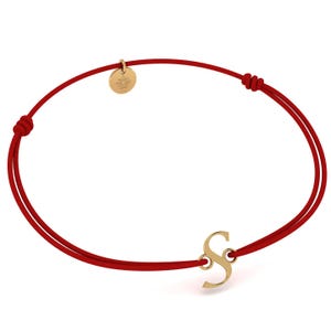 Pulsera Inicial Letra S para Mujer Hombre, Pulsera Personalizada, Chapada en Oro 24K, Regalo para Cumpleaños, Navidad, San Valentín, Día de la Madre