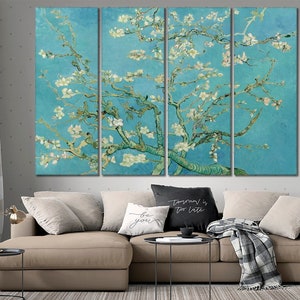 Almond blossom  - Vincent Van Gogh reproduction | Van Gogh canvas wall art Vincent Van Gogh art Almond blossom canvas print