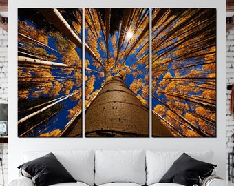 Tree canvas wall art Tree branches canvas Branches of trees wall art Tree print art Forest wall art Autumn trees art