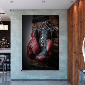 Boxing gloves canvas wall art Sport canvas Box art