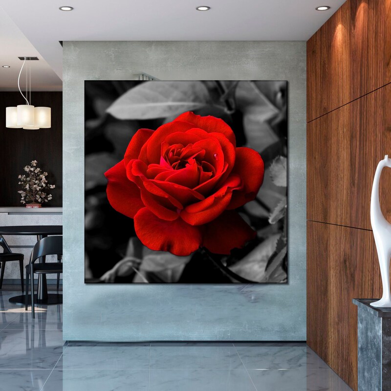 Red Rose Wall - Etsy