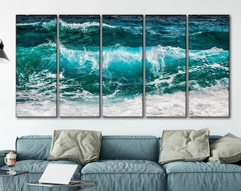 Wave abstract wall art Ocean surf print art  Nature print Ocean wall art Abstract art Sea impressive photo print Ocean waves artwork