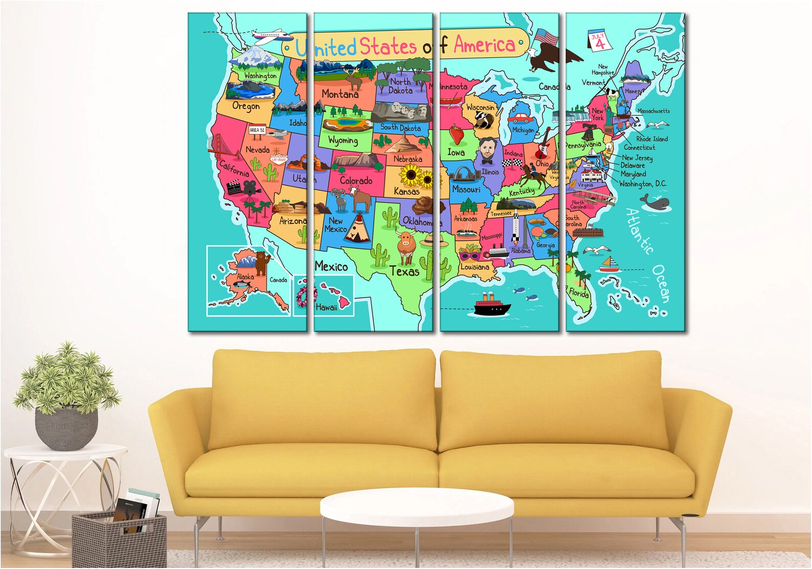 USA Map Wall Art US Map Wall Art Extra Large Wall Art United Etsy Il 1588xN.2285048992 8bjg 