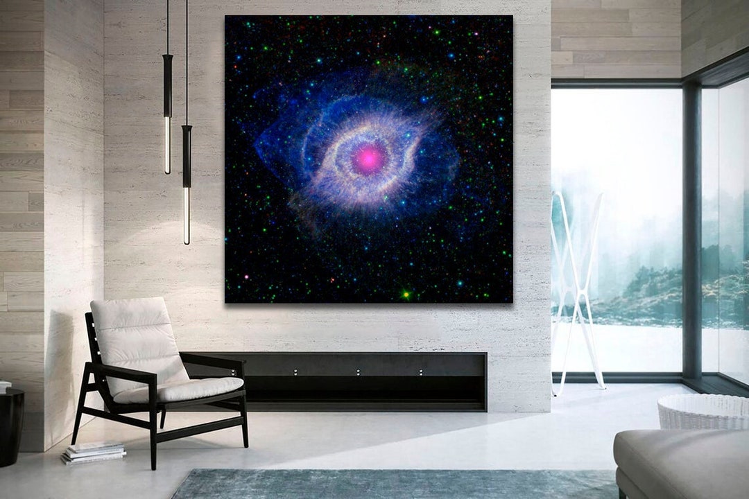 Eye of God - Helix Nebula Wall Art Space Canvas Print Astronomy Canvas ...