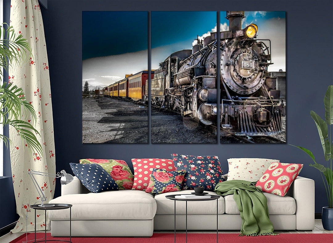 train-wall-art-steam-old-train-canvas-locomotive-wall-art-train-canvas