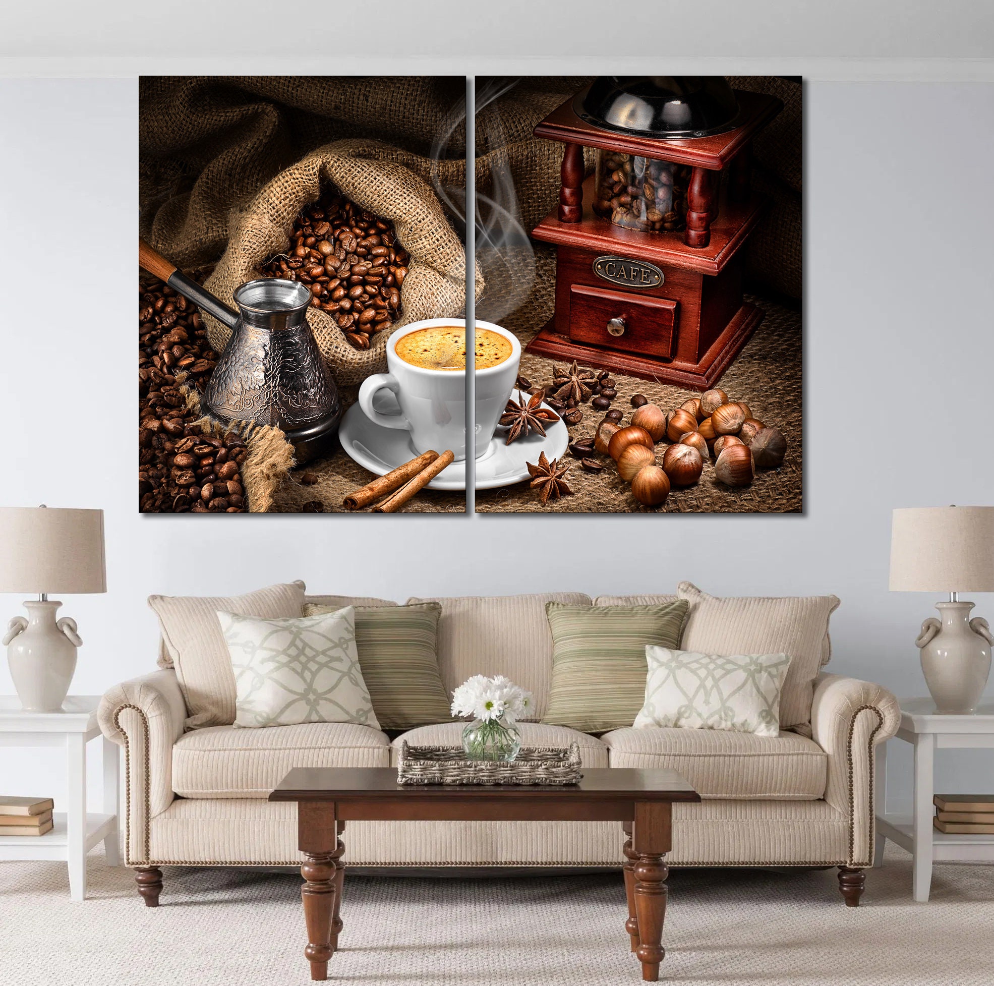 Coffee Wall Art for Kitchen Coffee Print Large Dine Room Wall - Etsy